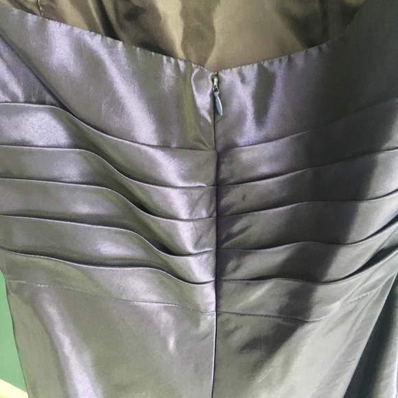 Strapless Purple Prom Dress - Picture 6 of 9